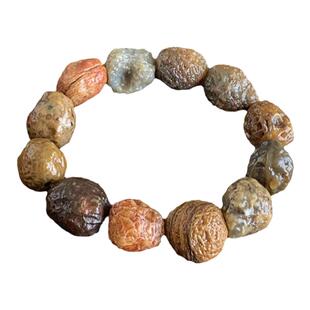 水玉冰魄天然筋脉玛瑙手链 籽玛瑙戈壁石  阿拉善原石手串