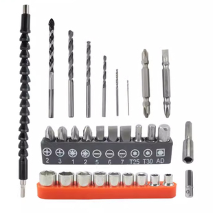 电动螺丝刀锂电钻配件软轴连接轴批头开孔钻头套筒万向软管延长棒