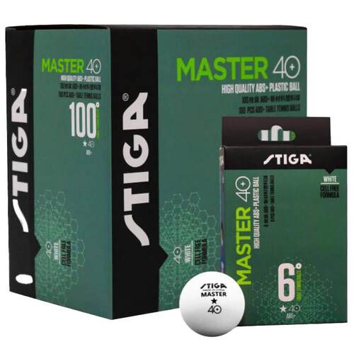 新品STIGA斯帝卡乒乓球一星ABS新材料塑料有缝40+训练用球