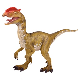 RECUR【双脊龙】玩具儿童仿真动物模型塑胶双冠龙软胶恐龙双棘龙