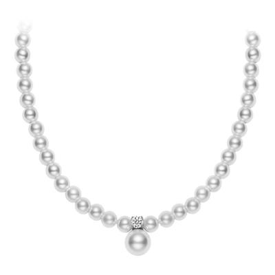 聚利时珍珠项链法式小香风锁骨链