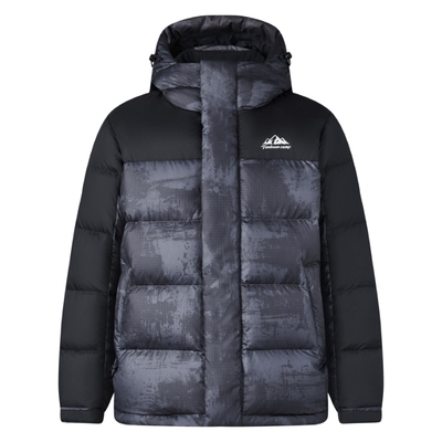 坦博尔拼接羽绒服男短款超厚户外