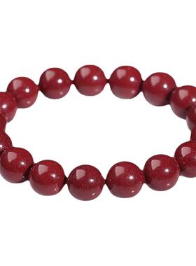 朱砂手串正品真品一级朱砂正品官方旗舰店本命年礼物红手绳手链