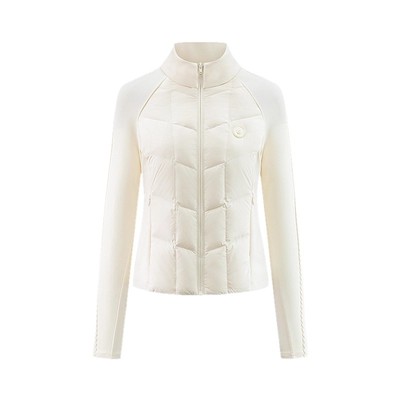 艾莱依鹅绒设计感外套立领