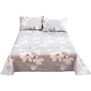 恬梦家纺全棉老粗布床单单件纯棉加厚双人被单帆布老布床单三件套