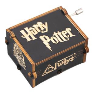 经典手摇音乐盒儿童创意哈利波特复古八音盒生日节日哈利音符礼物