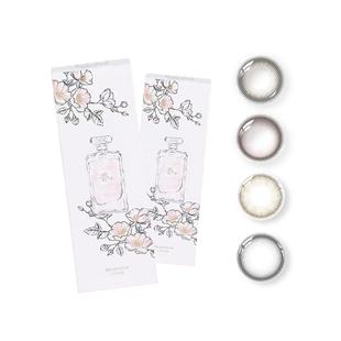 晶硕香水美瞳日抛10片黑兰花冷白茶彩色近视隐形眼镜官网同款正品