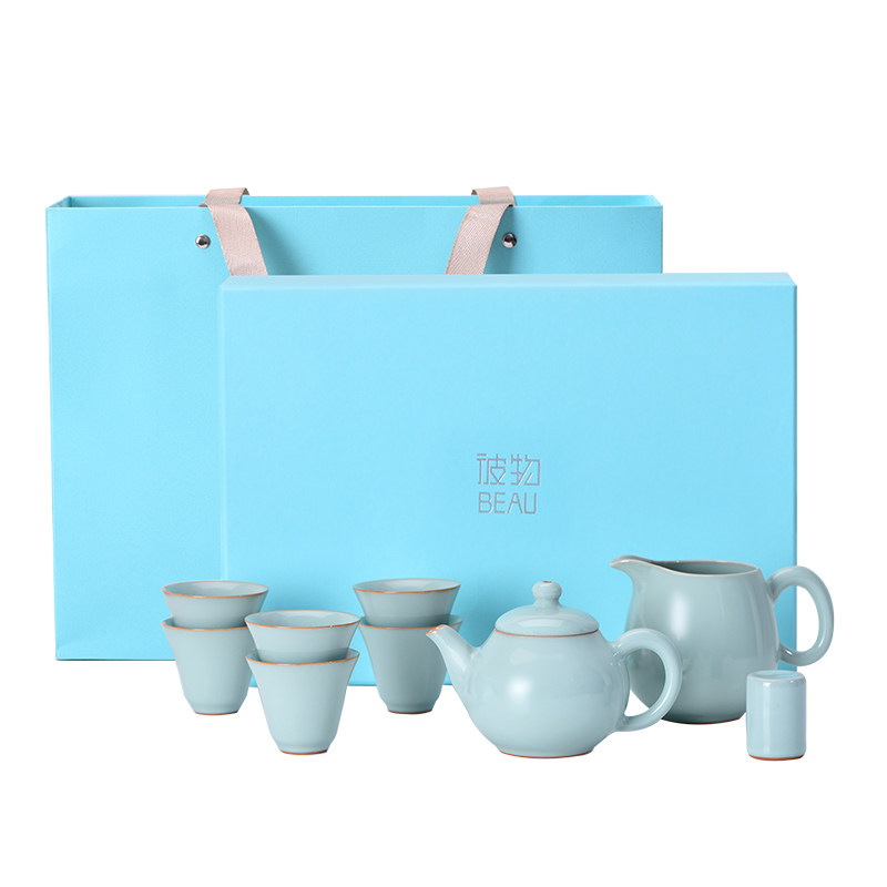 天福彼物汝窑茶具套装