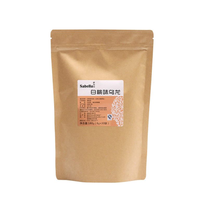 帮利白桃乌龙茶包三角茶包奶盖奶特色产区乌龙茶