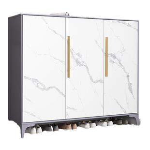 钢制鞋柜家用门口大容量带锁入户玄关收纳柜2024爆款室内防尘鞋架