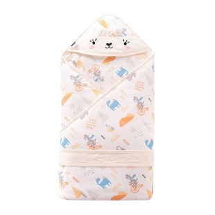 童泰包被婴幼儿初生秋冬季纯棉加厚0-3月新生儿宝宝抱毯产房抱被