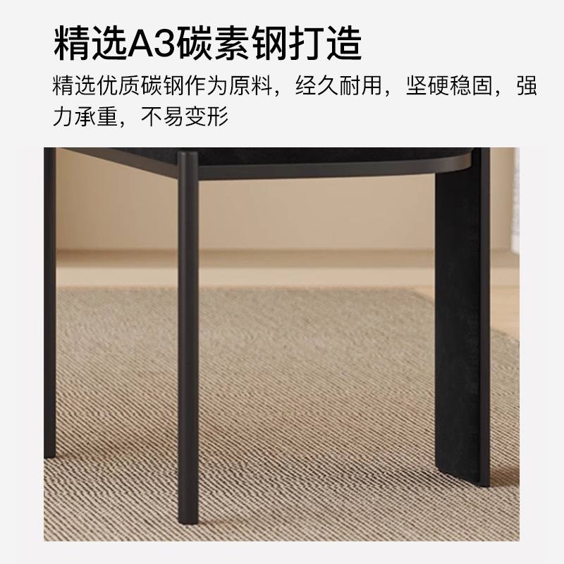 意式极简设计师餐椅高级家用书桌简约酒店样板房餐椅靠背椅感现代