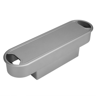 办公桌面多功能带插座穿线盒电脑桌嵌入式长方形带底盒过塑料线盒