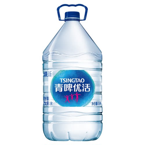 【活动专属】张艺兴代言青啤优活饮用水5L*4桶*3整箱大瓶非矿泉水