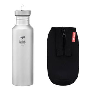 keith铠斯钛水壶户外运动水壶纯钛健康水杯便携可烧水钛壶登山壶