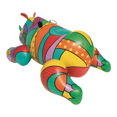 成人加厚浮排鸵鸟坐骑犀牛游泳圈