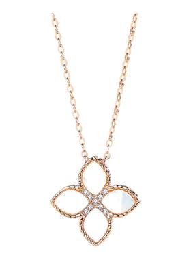 s925纯银带证书四叶草项链