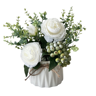 假花仿真花摆设餐桌花艺摆件茶几装饰品干花花束盆栽绿植轻奢高端