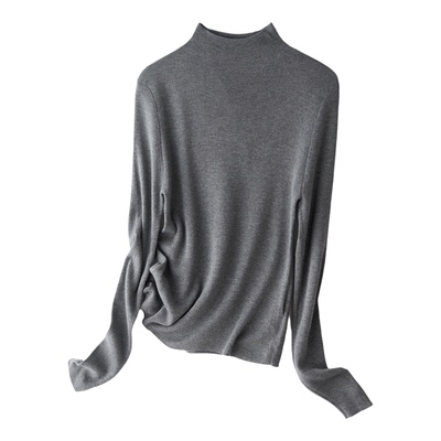 Smen诗萌半高领修身毛衣上衣