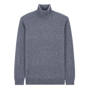 Mind Bridge【山羊绒】男士纯色高领羊毛衫2025年冬休闲针织毛衣