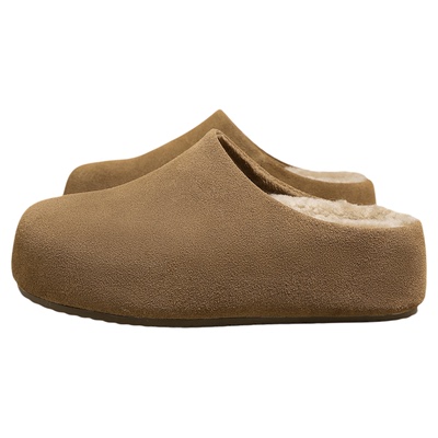 SNOWELF【5cm增高毛毛勃肯拖鞋】