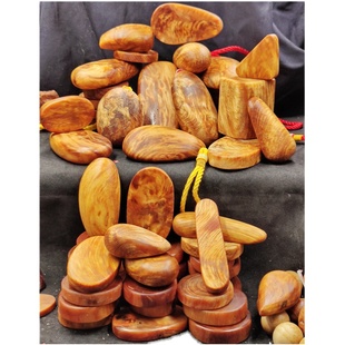 北沉香琥珀木文玩手把件 东北松明子吊坠挂件 原木块手串家居摆件