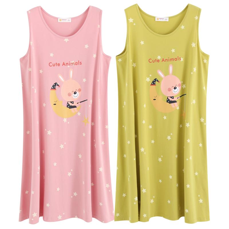 柔可佳女睡裙夏季居家服柔软舒适