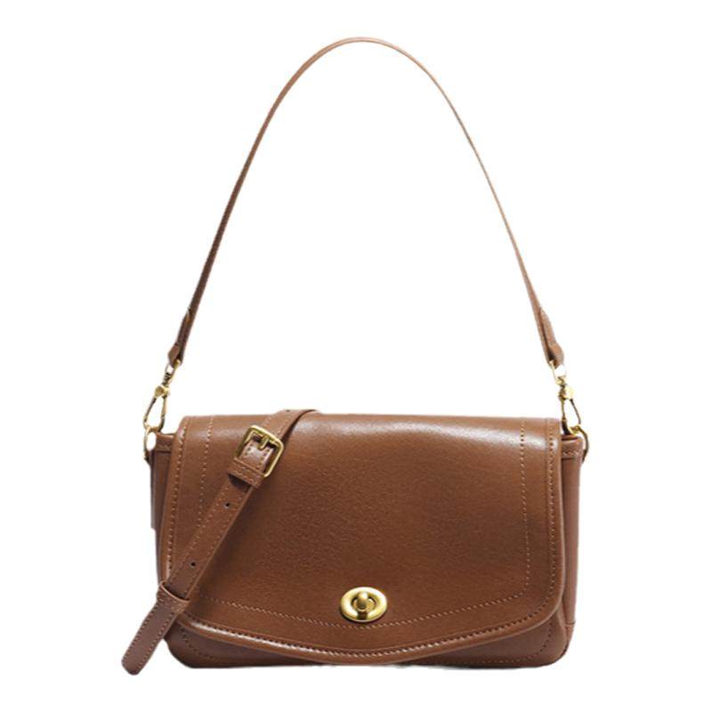 百丽女包2025新款质感女友礼物通勤单肩斜挎白色小方包腋下包817B