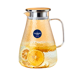 乐美雅耐热冷水壶高硼硅玻璃凉水壶家用高颜值大容量电陶炉煮茶壶