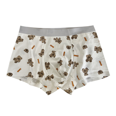 男士卡通感小熊内裤简约舒适