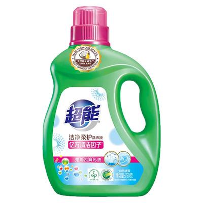 超能洁净柔护洗衣液750g