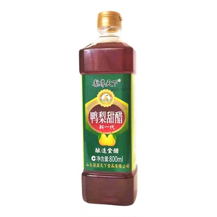 阳信特产梨尊天下鸭梨甜醋水果汁酿造发酵果醋甜口凉拌烹饪饺子醋