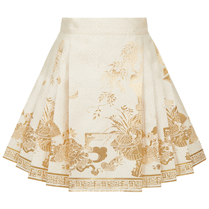 十三余小豆蔻儿[春晓]国风新中式日常百搭织金少女感短马面裙女装