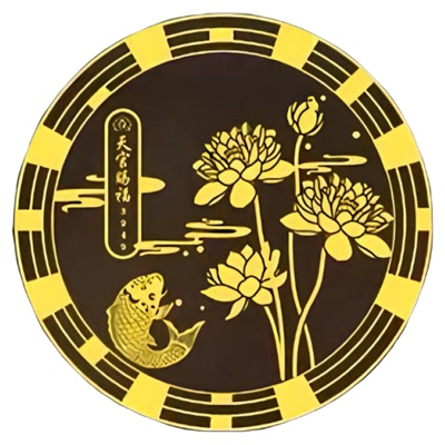 莲花鲤鱼图洗衣机卫生间鞋柜厕所好运连连荷花锦鲤净秽贴纸画摆件