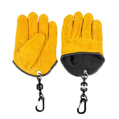 正品代理 日本BushCraft户外露营牛皮手套速脱磁力扣复古防烫手套