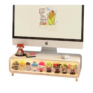 电脑显示器增高架办公桌面盲盒收纳置物架子台式工位桌面改造神器