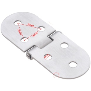 加厚不锈钢 一字翻板合页180度折叠合页铰链圆桌台面暗藏隐形铰链