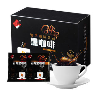 云南纯黑咖啡100袋速溶