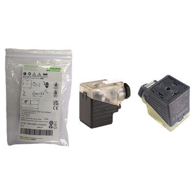 液压电磁阀插头MURR穆尔母座18mm