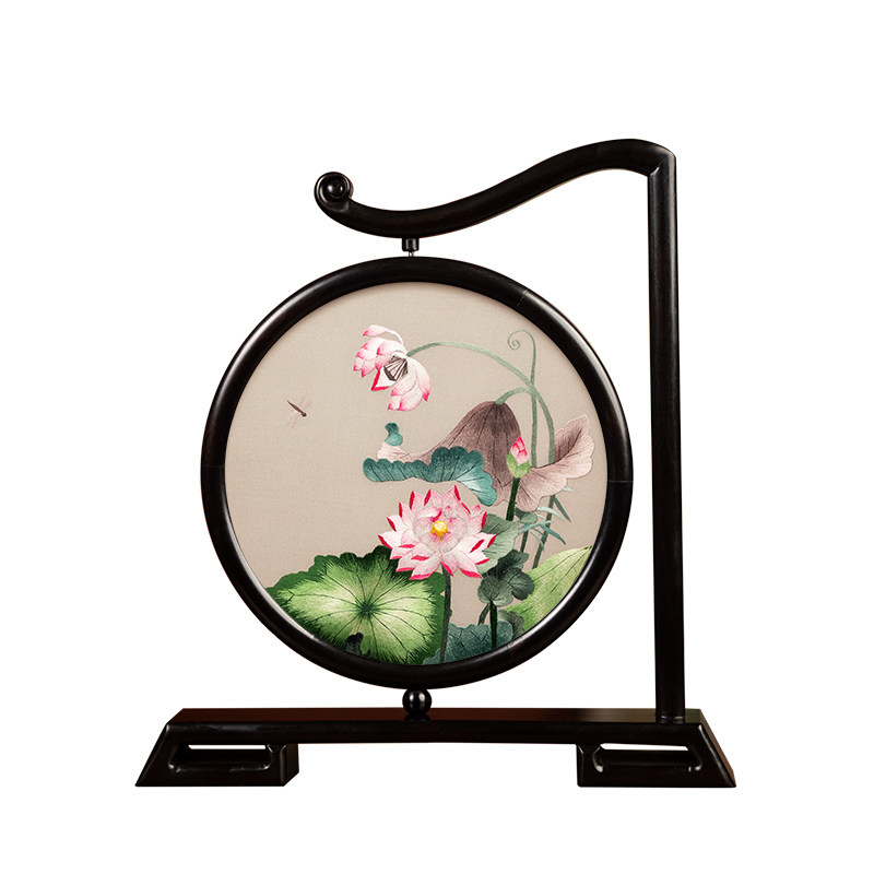 千丝画苏州刺绣摆件双面绣工艺品
