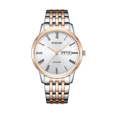 宝时捷简约商务名牌石英男女手表