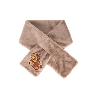 大英博物馆新年刺绣毛绒围脖围巾冬季实用礼物闺蜜生日礼物女生