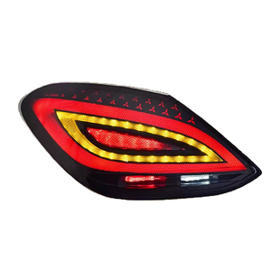 适用于奔驰C级W205尾灯总成15-21款改装LED动态流水转向尾灯总成