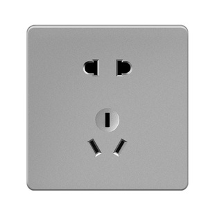 国际电工86型暗装电源墙壁开关插座面板金色灰色白色一开五孔多孔