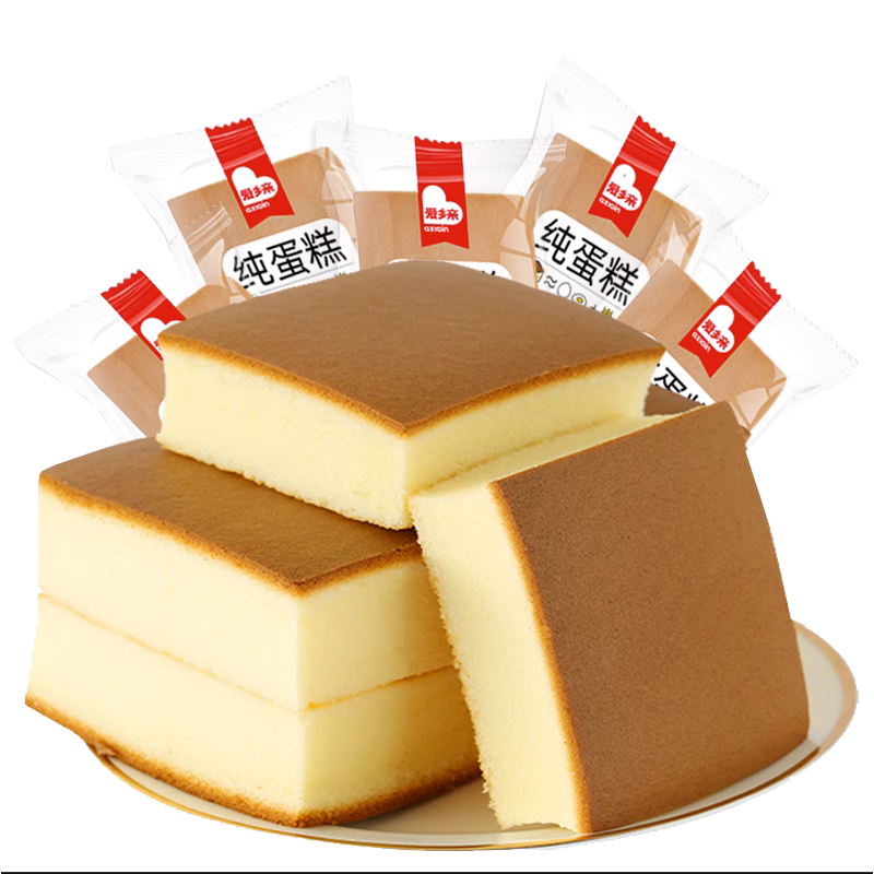 爱乡亲纯蛋糕早餐手撕面包整箱
