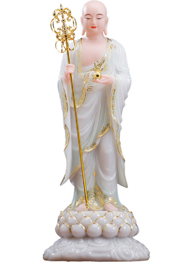 地藏王菩萨佛像站九华山供奉摆件