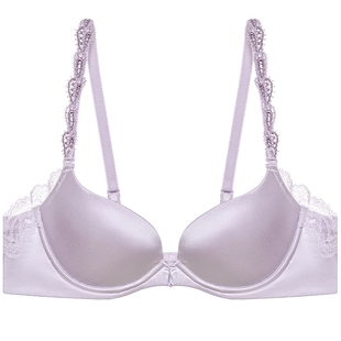 LACLOVER兰卡文镜之湖23/4模杯文胸聚拢内衣大红色LC11TQ1