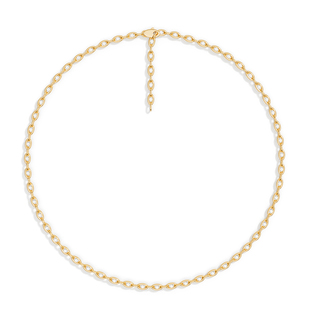 APM Monaco密镶链环长项链锁骨链高级气质银首饰新年情人节礼物