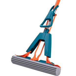 海绵拖把家用2026新款免手洗一拖净吸水头对折式拖地卫生间地拖布