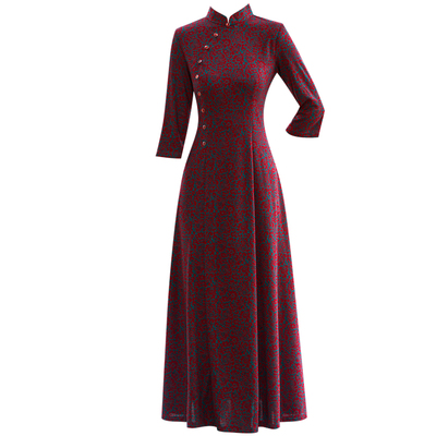 复古日常女装改良旗袍端庄大方